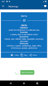 اسکرین شات برنامه English Synonyms and Antonyms Dictionary 3