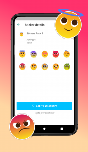 اسکرین شات برنامه WAStickerApps Stickers Emoji 4