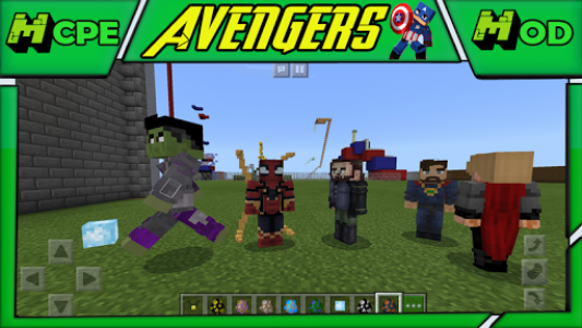 اسکرین شات برنامه Avengers Superheroes Mod for Minecraft PE 1