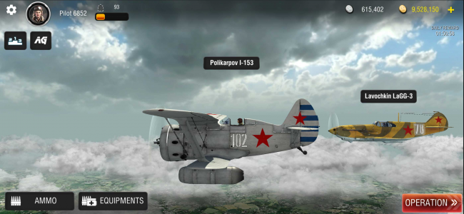 اسکرین شات بازی WW2 warplanes: Squad of Heroes 4