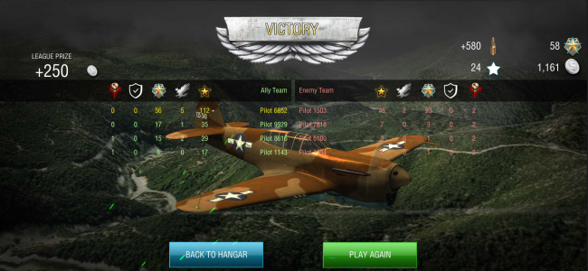 اسکرین شات بازی WW2 warplanes: Squad of Heroes 6