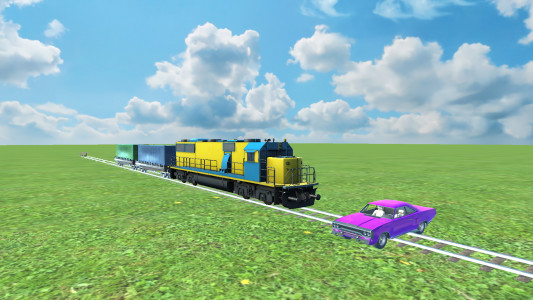 اسکرین شات بازی Train vs car games. Train game 4