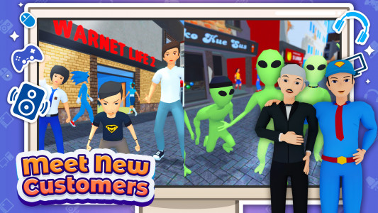 اسکرین شات 3 بازی Gaming Cafe Life