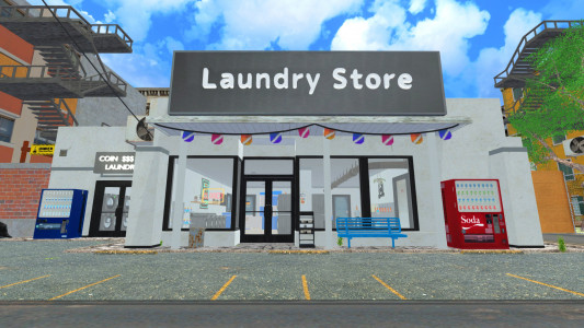 اسکرین شات بازی Laundry Store Simulator 1