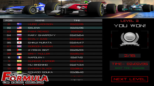 اسکرین شات بازی Formula Car Racing Simulator 3