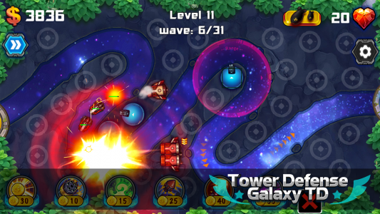 اسکرین شات بازی Tower Defense: Galaxy TD 1