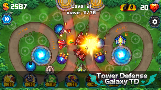 اسکرین شات بازی Tower Defense: Galaxy TD 2