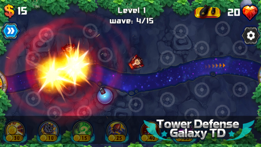 اسکرین شات بازی Tower Defense: Galaxy TD 7