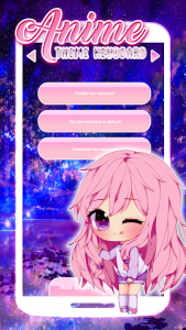 اسکرین شات برنامه Anime Theme Keyboard 1