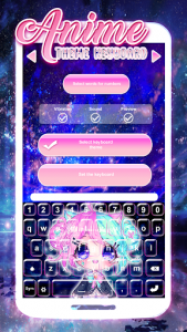 اسکرین شات برنامه Anime Theme Keyboard 2