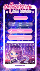 اسکرین شات برنامه Anime Theme Keyboard 3