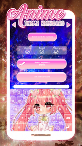 اسکرین شات برنامه Anime Theme Keyboard 5