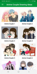 اسکرین شات برنامه Cute Anime Couple Drawing Ideas Complete 1