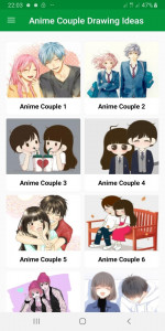 اسکرین شات برنامه Cute Anime Couple Drawing Idea 1