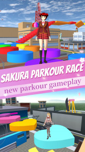 اسکرین شات بازی Anime School Girl Parkour Race 1