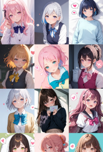 اسکرین شات 3 برنامه Anime Girls Wallpaper