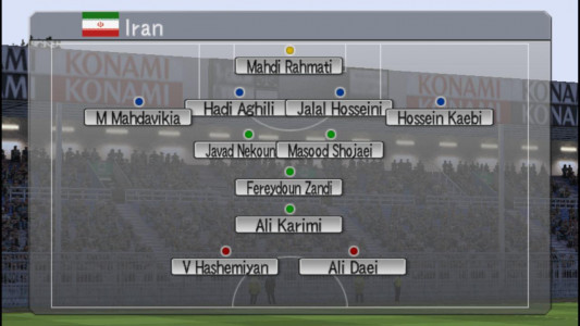 اسکرین شات بازی بازی Winning Eleven 9 + تیم ایران 1