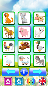 اسکرین شات بازی Animal sounds - Kids learn 1