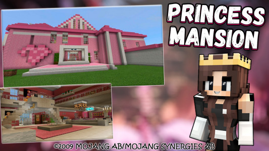 اسکرین شات 3 برنامه Pink Princess House Map [Doll]