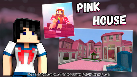 اسکرین شات 2 برنامه Pink Princess House Map [Doll]