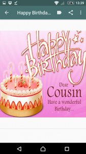 اسکرین شات برنامه Happy Birthday Cousin 5