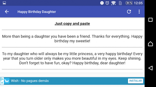 اسکرین شات برنامه Happy Birthday Daughter 8