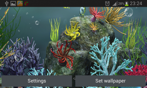 اسکرین شات برنامه Aquarium Live Wallpaper 7