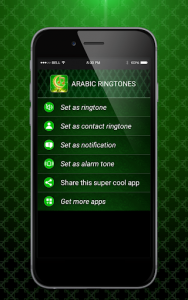 اسکرین شات برنامه Arabic Ringtones 4
