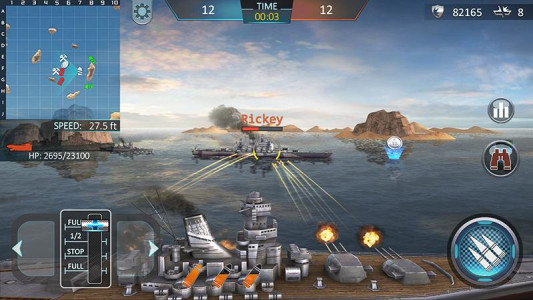 اسکرین شات بازی Warship Attack 3D 1