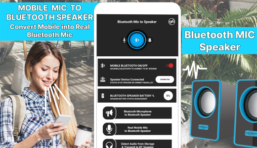 اسکرین شات 1 برنامه Live Bluetooth Microphone: Mic