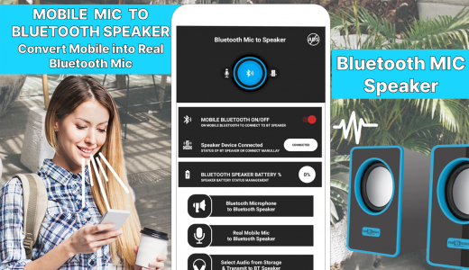 اسکرین شات برنامه Live Bluetooth Microphone: Mic 1