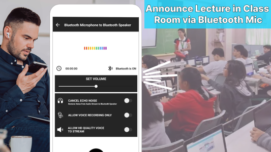 اسکرین شات 2 برنامه Live Bluetooth Microphone: Mic