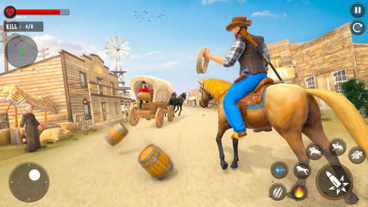 اسکرین شات 1 بازی West Cowboy Wild Horse Riding