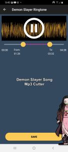 اسکرین شات برنامه Demon Slayer Ringtone 5