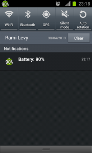 اسکرین شات برنامه show battery percentage 5