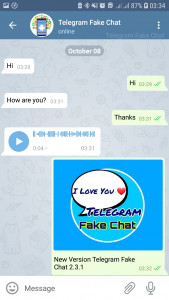 اسکرین شات برنامه چت جعلی تلگرام 3