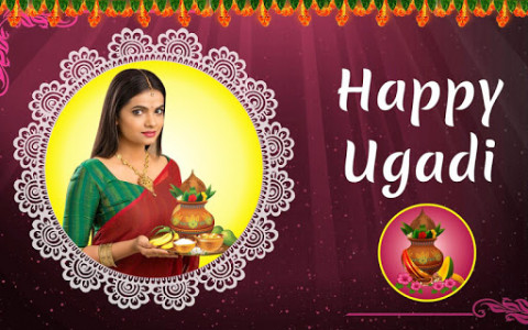 اسکرین شات برنامه Ugadi Photo Editor and Frames-Telugu New Year 2020 2