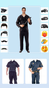 اسکرین شات برنامه Men Police Suit Lyrical Editor 5