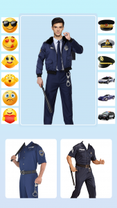 اسکرین شات برنامه Men Police Suit Lyrical Editor 6