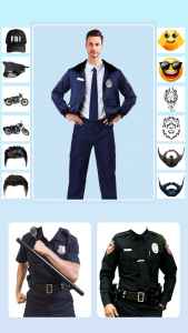 اسکرین شات برنامه Men Police Suit Lyrical Editor 8