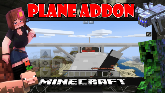 اسکرین شات برنامه Plane Minecraft Mod Addon MCPE 3