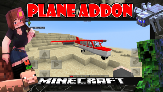 اسکرین شات برنامه Plane Minecraft Mod Addon MCPE 2