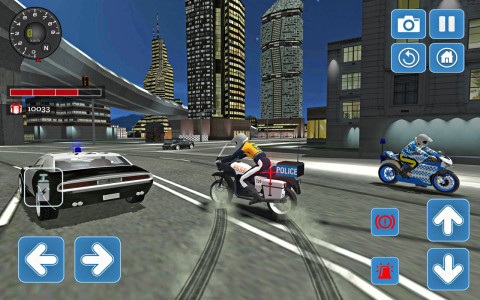 اسکرین شات 5 بازی City Police MotorBike 3D Sim