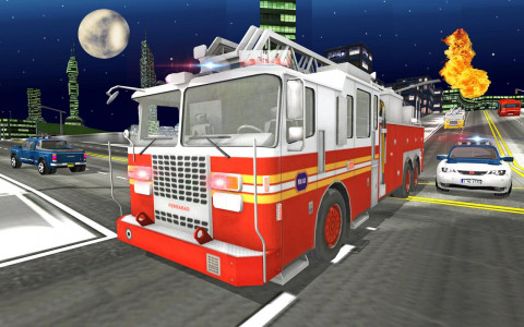 اسکرین شات بازی Fire Truck Rescue Driving Sim 5