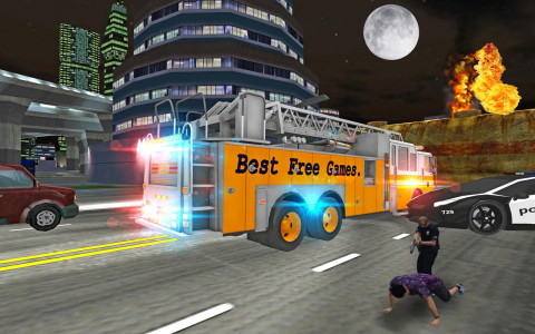 اسکرین شات بازی Fire Truck Rescue Driving Sim 3