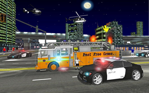 اسکرین شات بازی Fire Truck Rescue Driving Sim 7