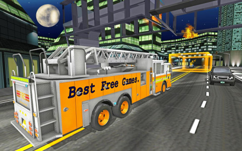 اسکرین شات بازی Fire Truck Rescue Driving Sim 1