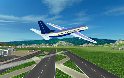 اسکرین شات بازی Fly Plane Flight 3D Airplane 2