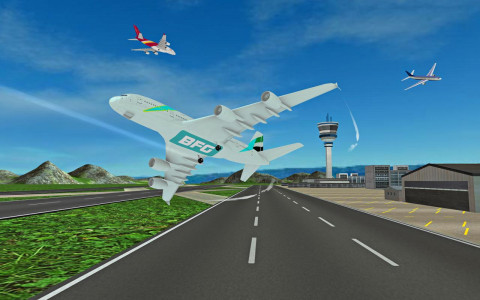 اسکرین شات بازی Fly Plane Flight 3D Airplane 1