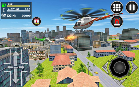 اسکرین شات بازی City Helicopter Flight 7